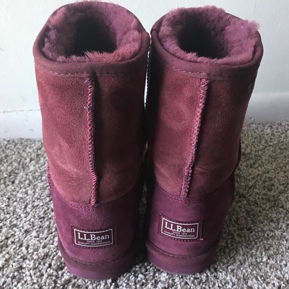 LL.Bean Red Suede Boots Size 8 Medium - Picture 7 of 8